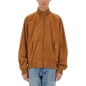 Baracuta Brown Leather G9 Jacket With High Collar - NWT